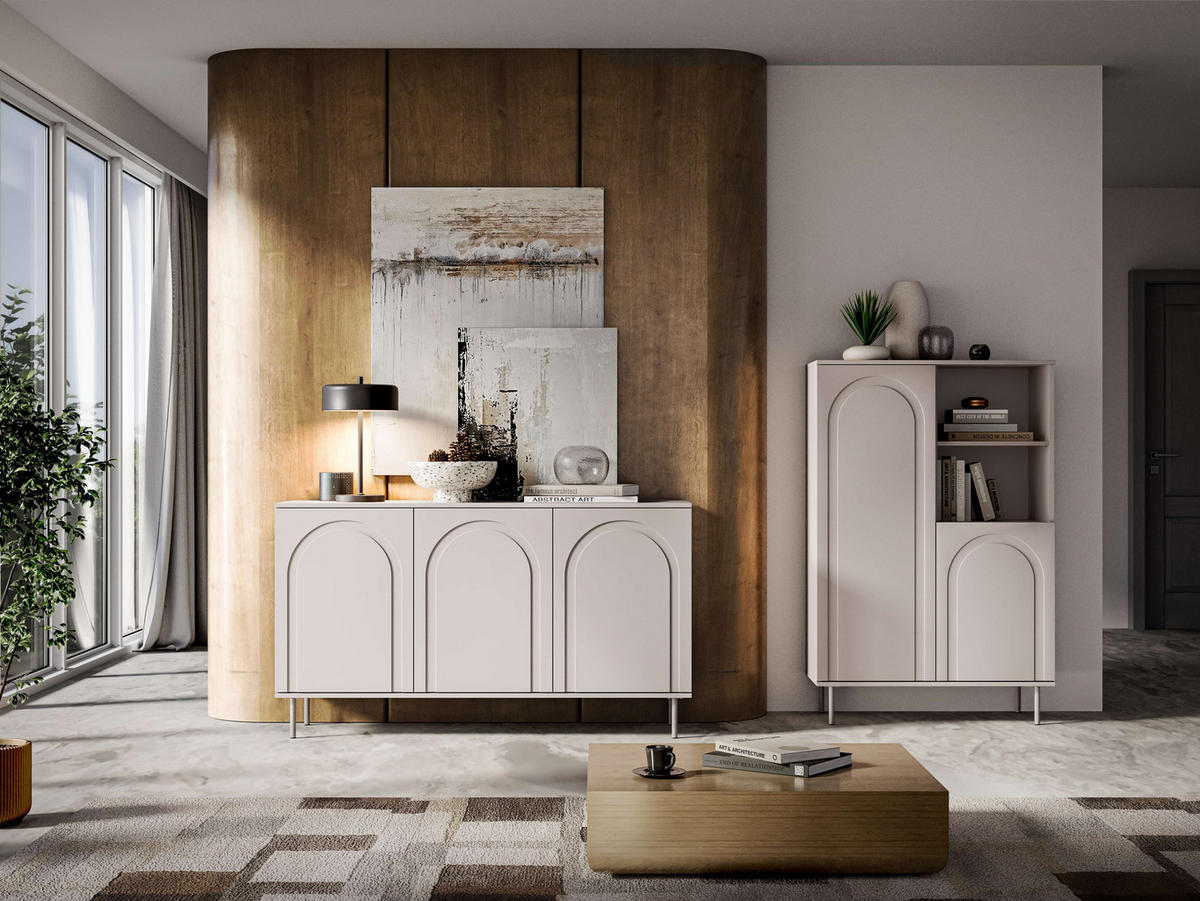 KOMMODE – 150 cm – Orvella – Kaschmir - Kaschmir, Holzwerkstoff (150/85/40cm) - hi-markt