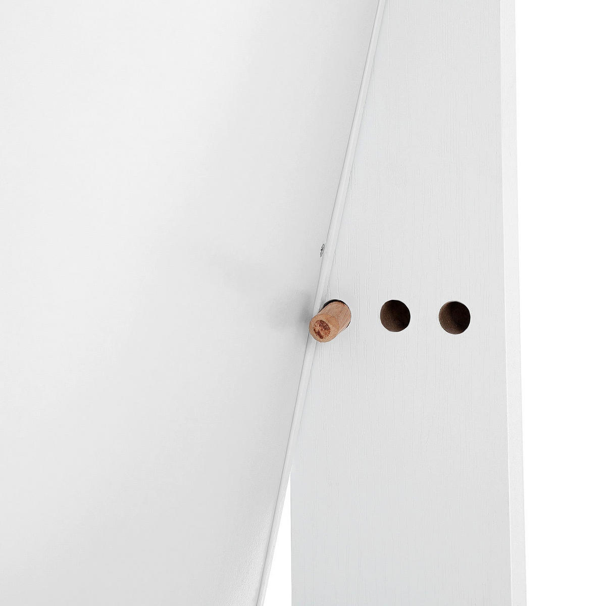 SCHMUCKSCHRANK GANZKÖRPERSPIEGEL - Weiß, Holzwerkstoff (36.5/41.2cm) - Hansiro