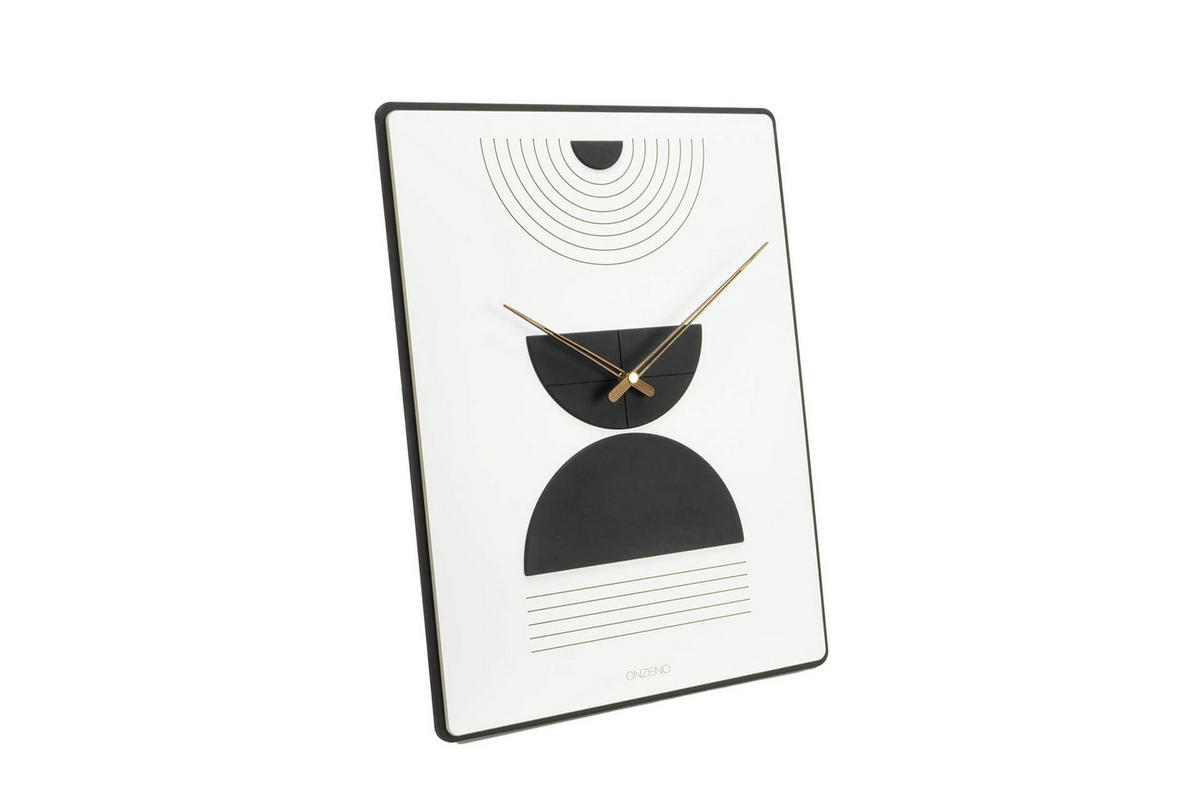 WANDUHR Design 35/60 cm - Weiß, Holzwerkstoff (3.6/60/1cm) - ONZENO
