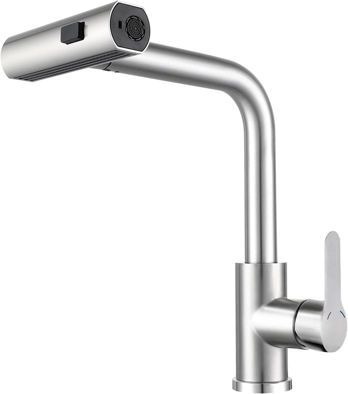 WASCHTISCHARMATUR Rhewind 23/14/28 cm - Edelstahlfarben, Metall (23/14/28cm) - ZMH