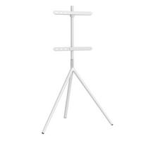 TV-HALTERUNG Valle - Weiß, Kunststoff/Metall (85.5/137/46.5cm) - pro.tec