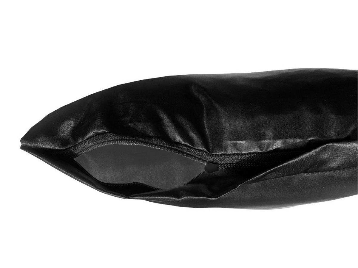 KISSENBEZUG Glanz Satin schwarz 40/60 cm - Schwarz, Textil (40/60cm) - beties Heimtextil