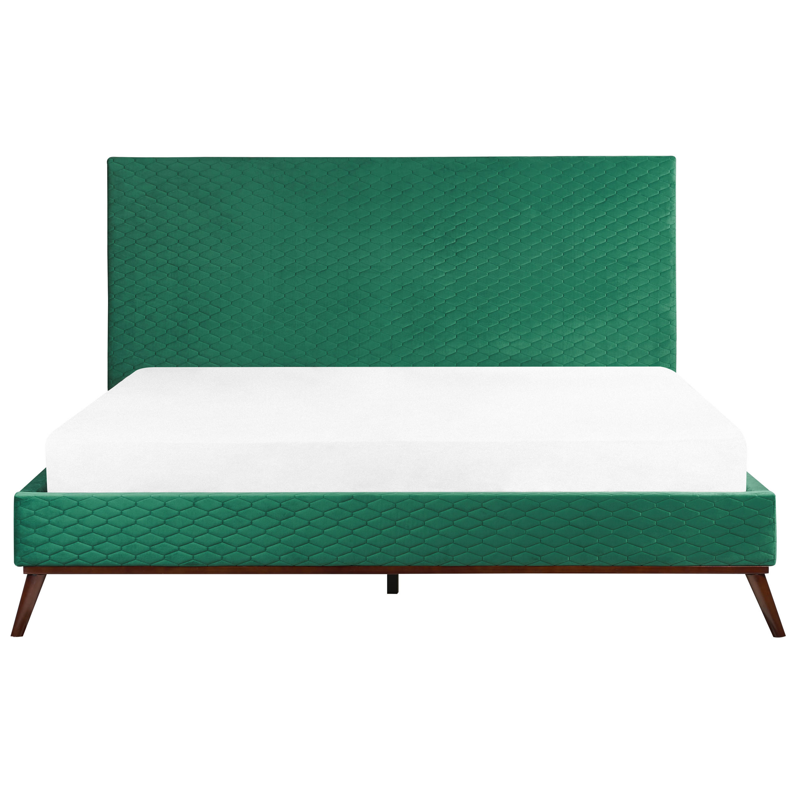 POLSTERBETT 180/200cm Grün Bayonne - Grün, Textil (180/200cm) - Beliani