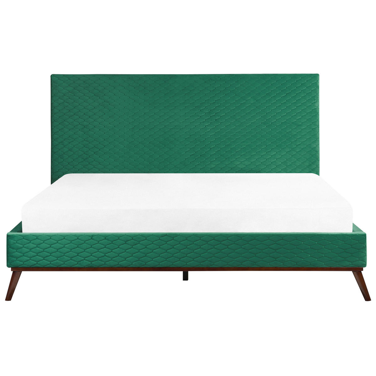 POLSTERBETT 180/200cm Grün Bayonne - Grün, Textil (180/200cm) - Beliani