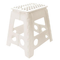 KLAPPHOCKER, 100% Kunststoff - Weiß, Kunststoff (29/39/22cm) - Zollner