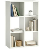 BÜCHERREGAL DE-09392 3 Ebenen mit Kippschutz Weiß - Weiß, Holzwerkstoff (29.5/91.5/61.5cm) - ComfortXL