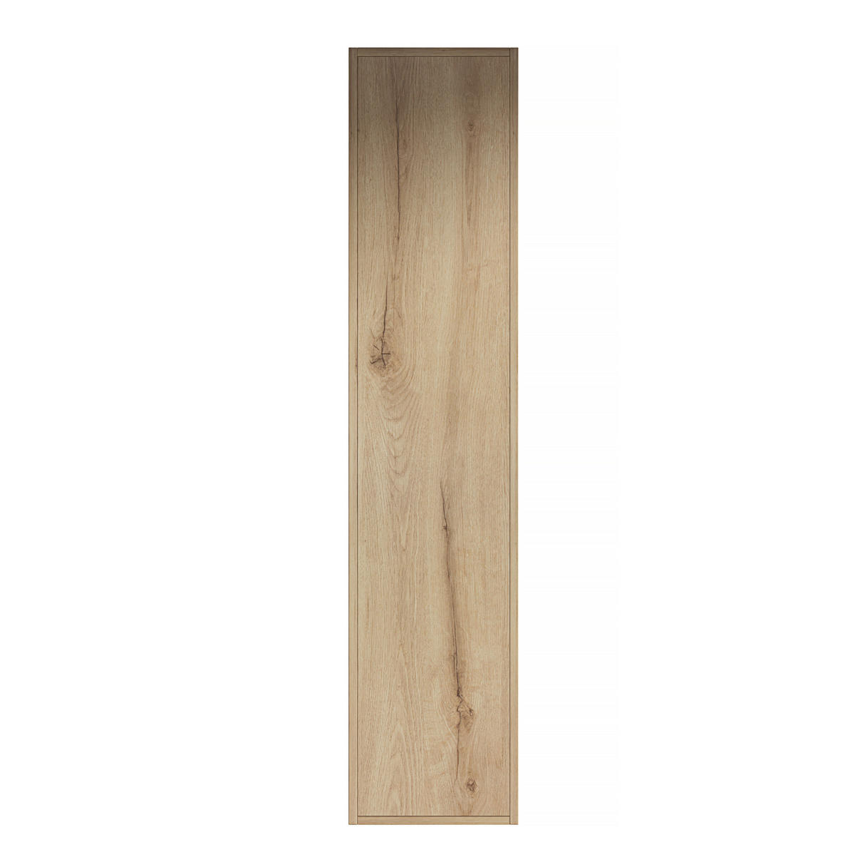 BADEZIMMERSCHRANK mit offenem Stauraum Weiß Eiche Holzwerkstoff - Weiß, Holzwerkstoff (35/35/160cm) - Beauniv