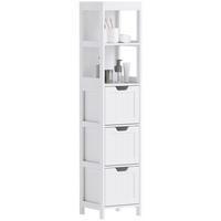 HOCHSCHRANK DE-08480 mit 3 Schubladen Weiß - Weiß, Holzwerkstoff (30/142.4/30cm) - ComfortXL