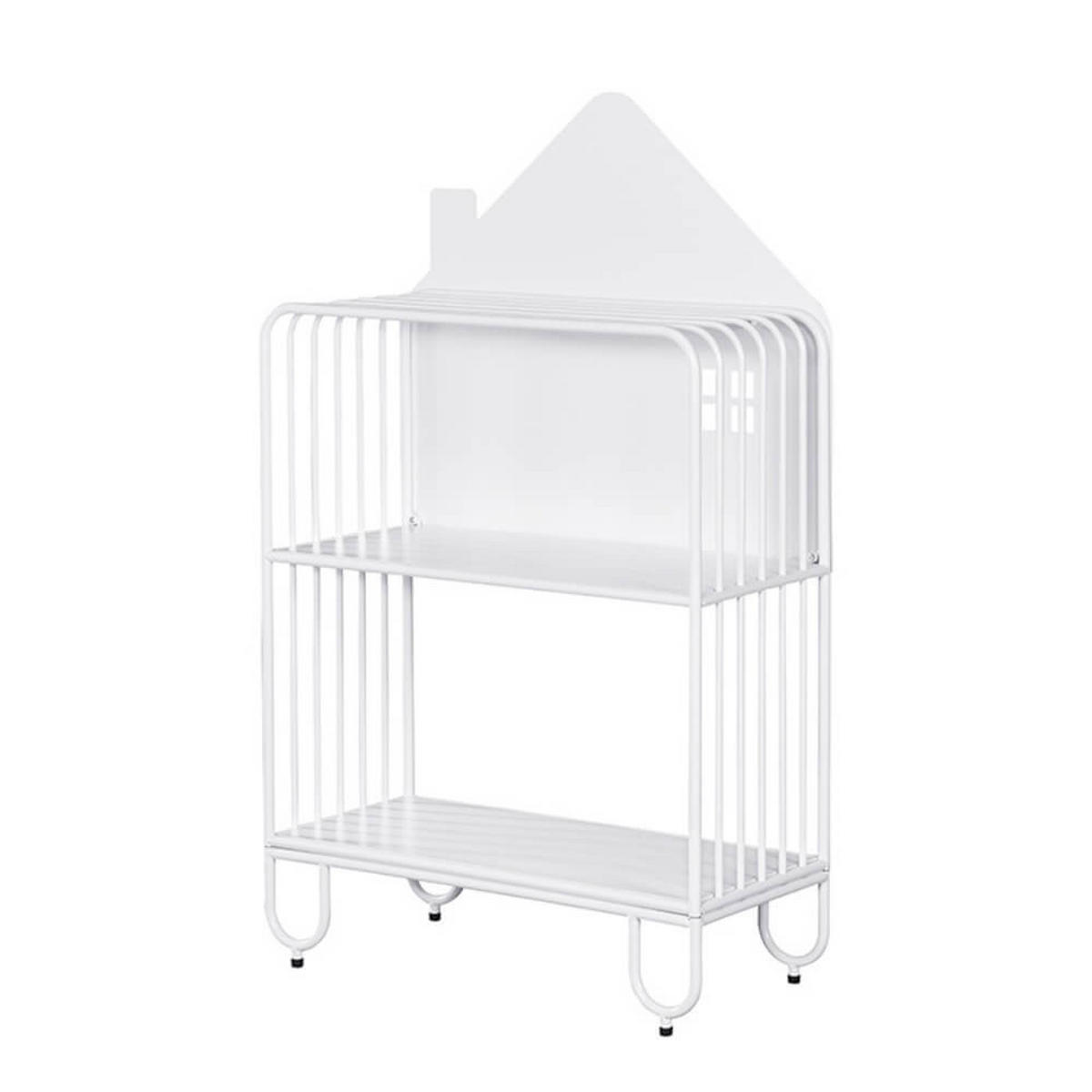 KINDERREGAL TODO - Weiß, S - Weiß, Metall (61/102/28cm) - Home Deluxe