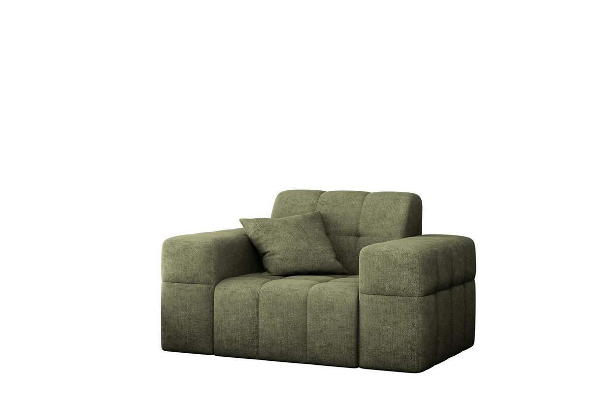 SESSEL NIMES Stoff Perfect Harmony Grün - Grün, Holz/Textil (120/82/92cm) - Kaiser Möbel