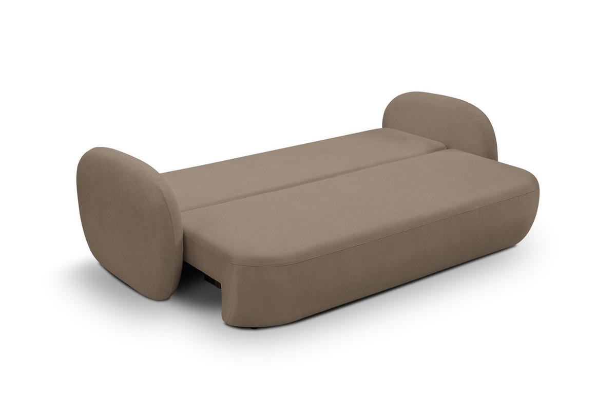 SOFA Olena - Braun (Sicuro 45) - Hellbraun, Holzwerkstoff (238/86.5/101cm) - Möblo