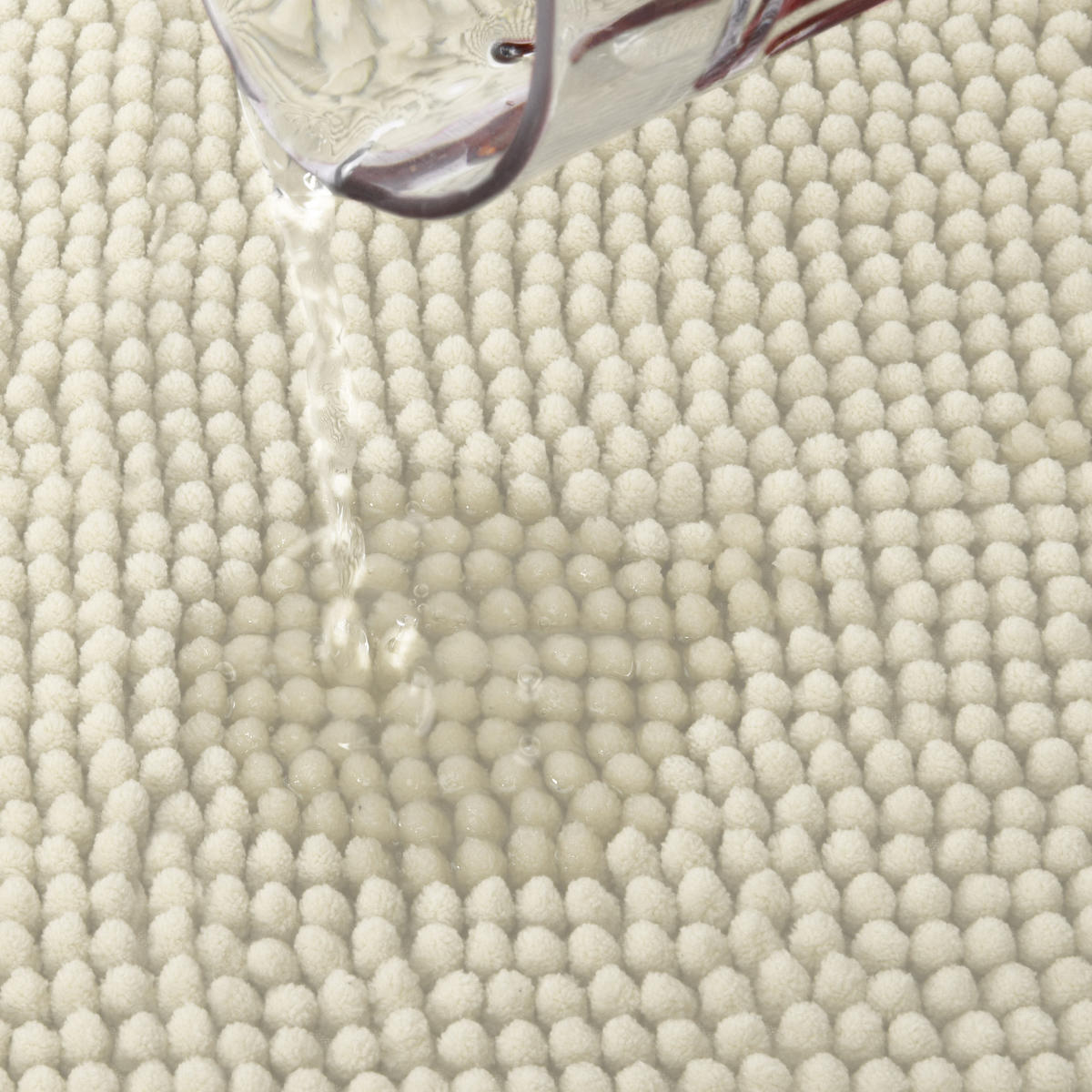 VORLEGER MATTE BeauMare WR 50/50 cm Natur - Naturfarben, Textil (50/50cm) - Beautissu 