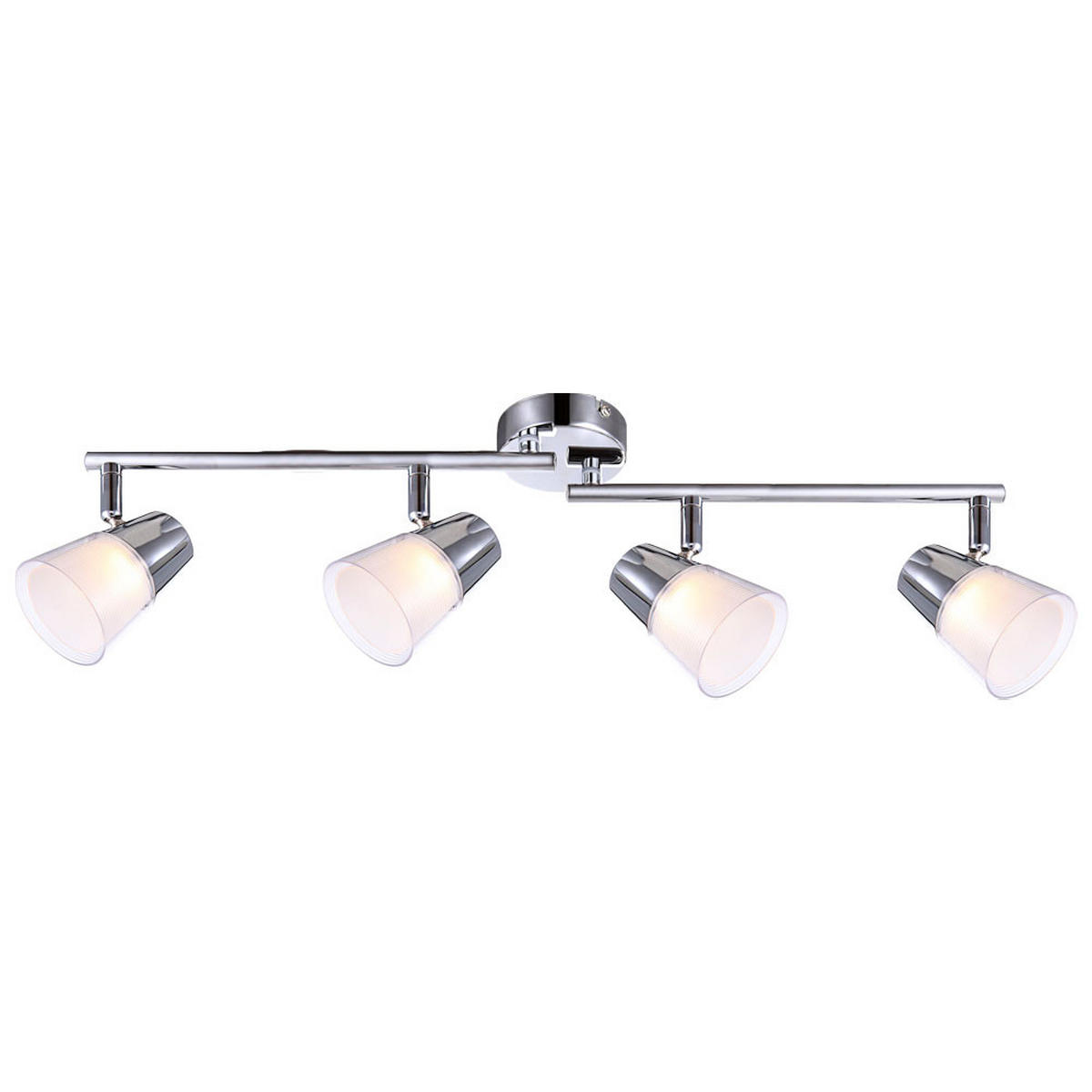 LED DECKENLEUCHTE TIEKA Silber - Silberfarben, Metall (60/60/15.5cm) - Globo Lighting