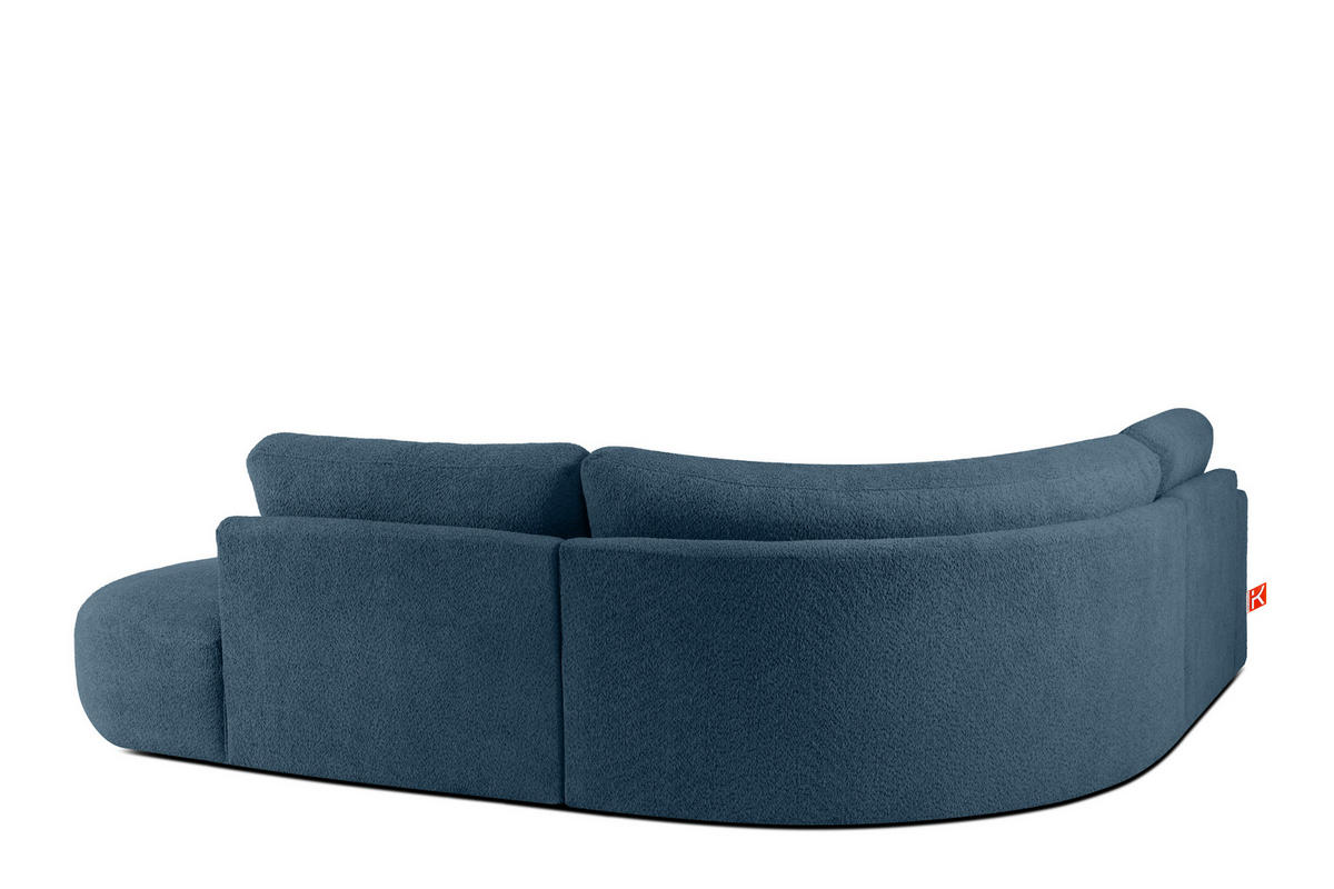 ECKSOFA RECHTS ZUCCO, Dunkelblau - Dunkelblau, Holz/Holzwerkstoff (224/293cm) - KONSIMO®