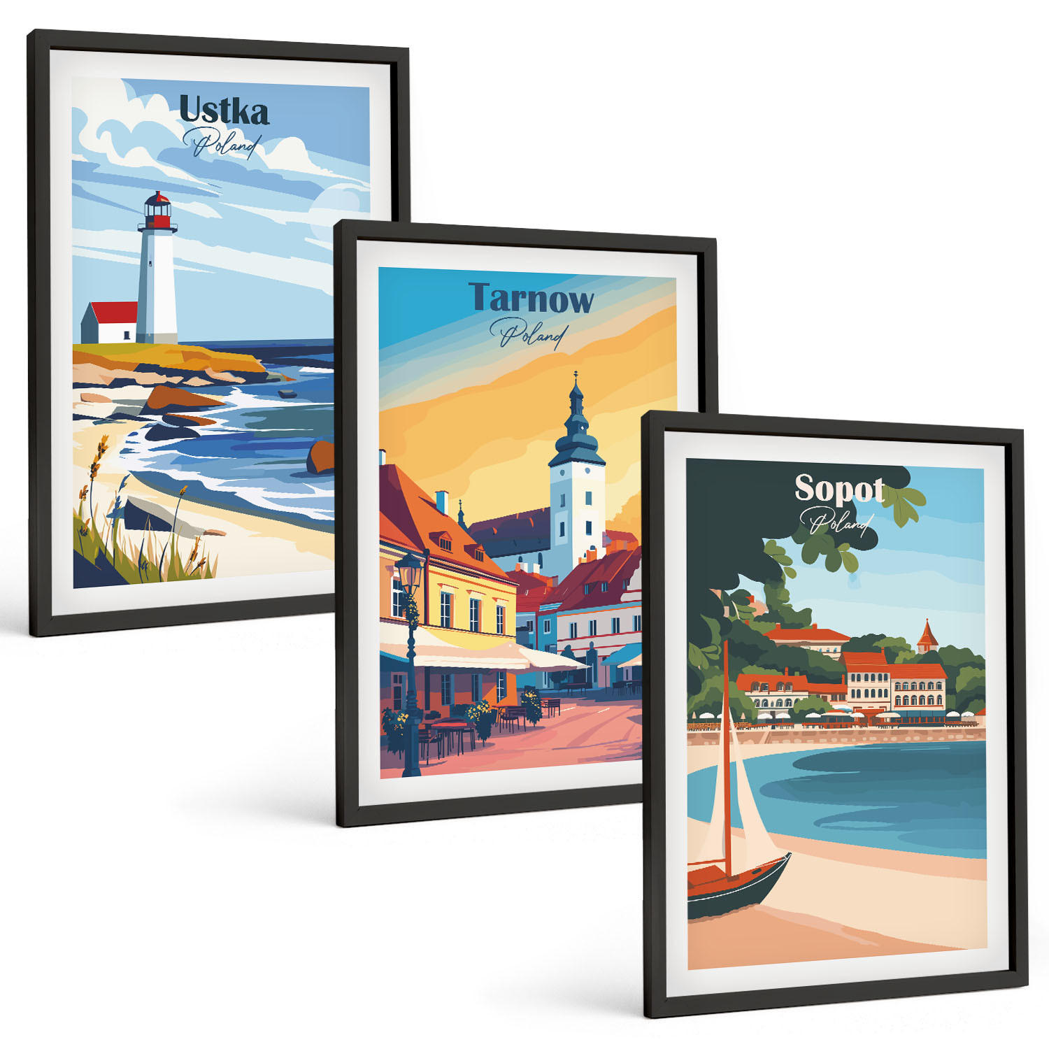 Tulup Bilder Schwarz 40x60 cm