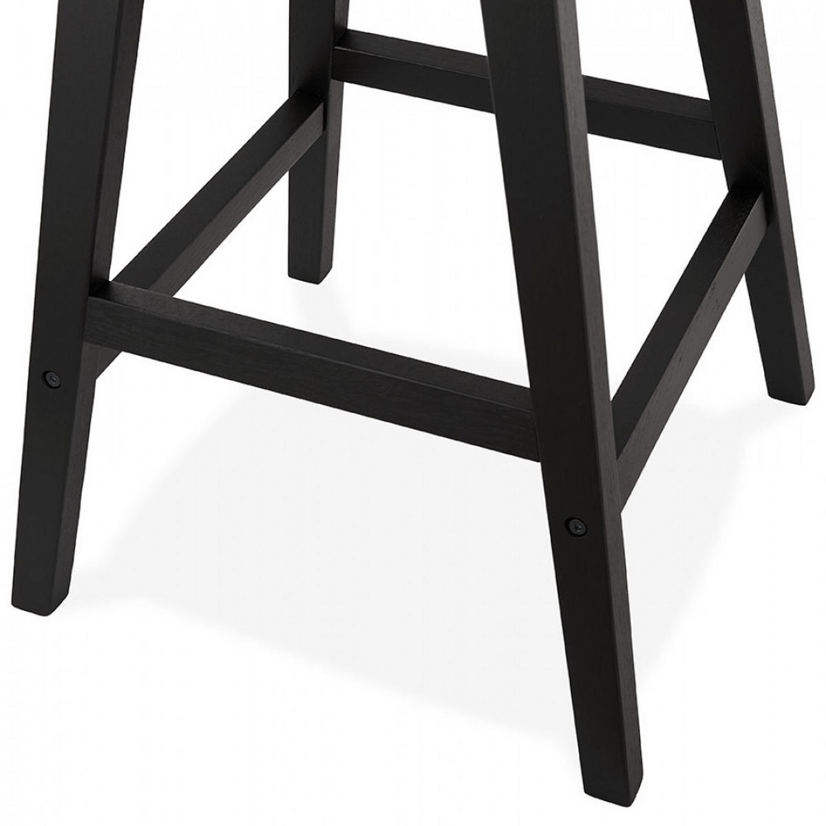 BARHOCKER Schwarz 48x103x56cm - Schwarz, Holz/Textil (48/103/56cm) - AlterEgo