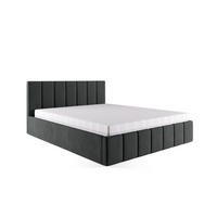 POLSTERBETT Doppelbett PESARO 160x200 cm, Schwarz - Schwarz, Textil (160/200cm) - Fedve