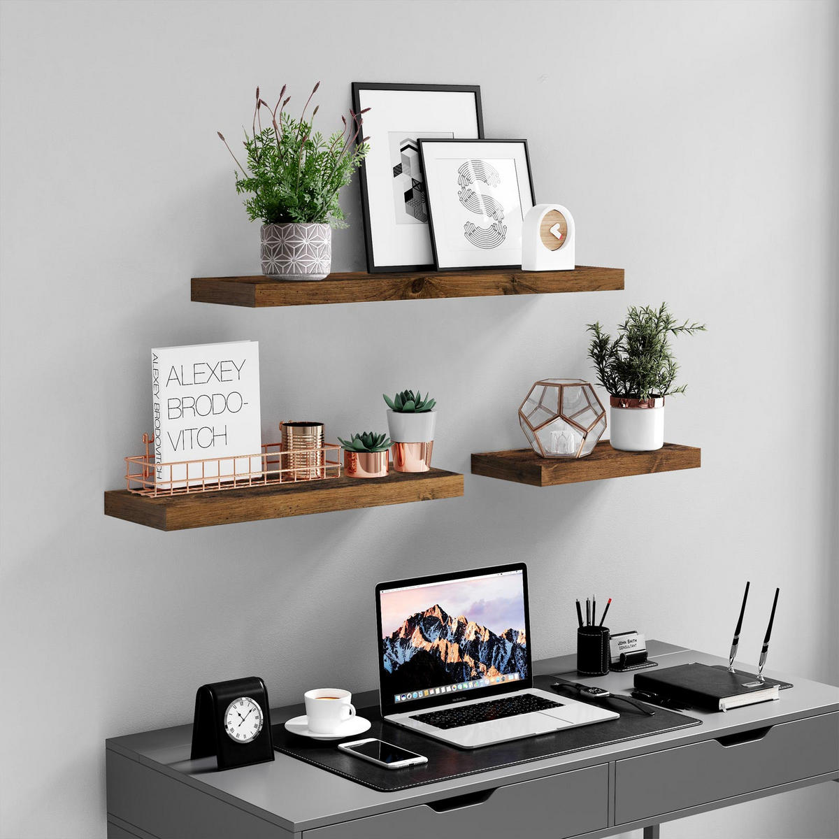 WANDREGAL WANDBOARD - Braun, Holzwerkstoff (20/4/80cm) - Hansiro