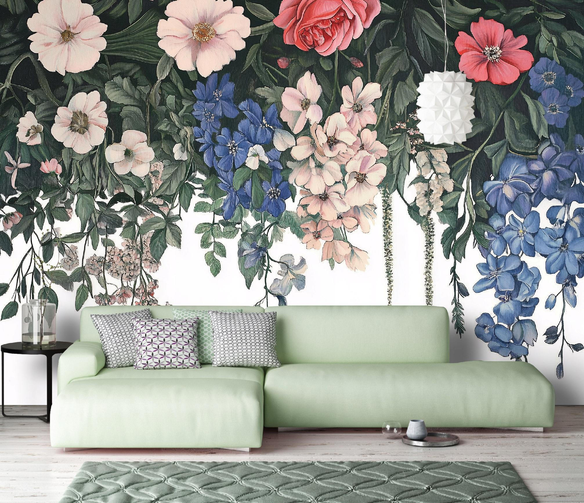 FOTOTAPETE Blumen Natur Blätter Wohnzimmer Vlies Tapete 250x175 - Multicolor, Papier (250/175cm) - Wallarena