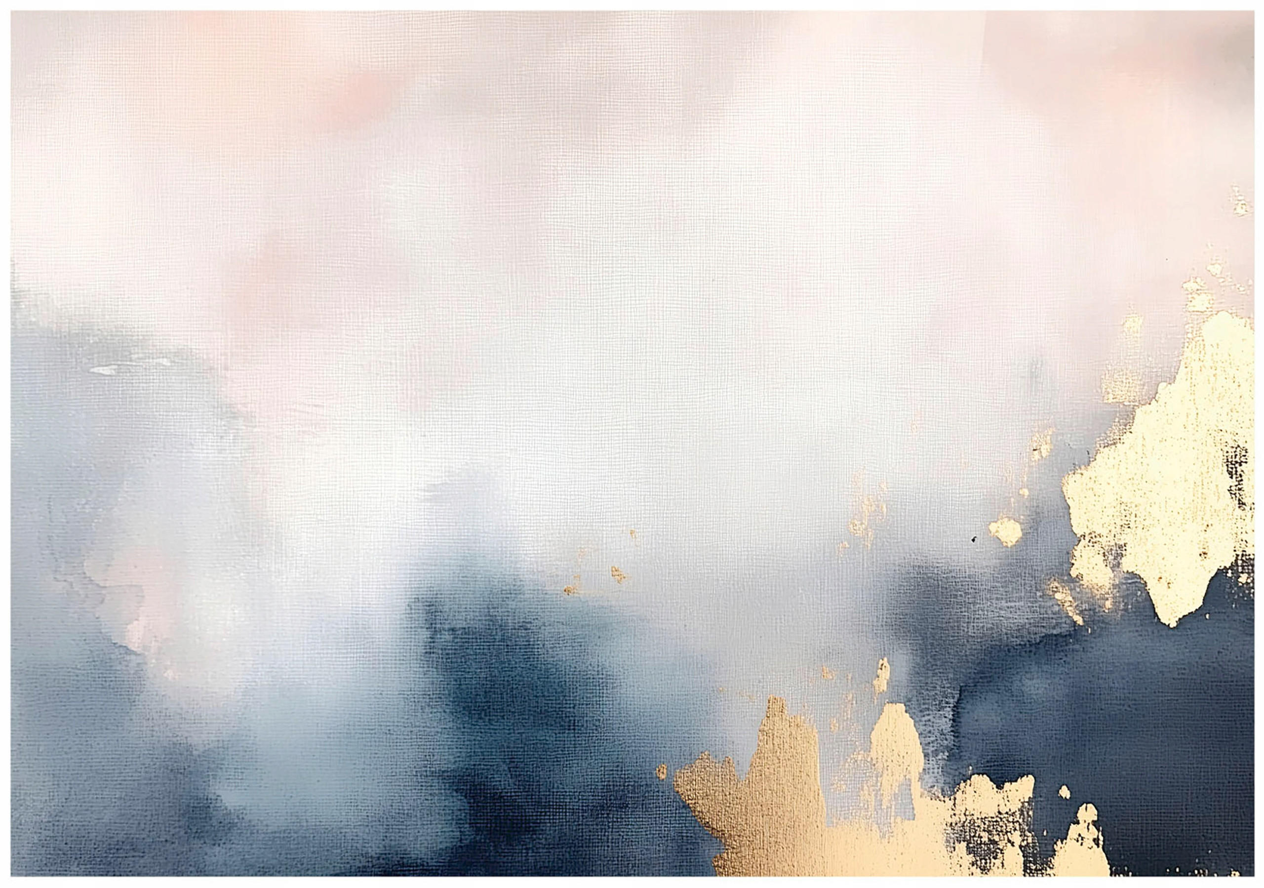 FOTOTAPETE Abstrakt Gold Grau Tapete Wohnzimmer Schlafzimmer 150x105 - Multicolor, Papier (150/105cm) - Wallarena