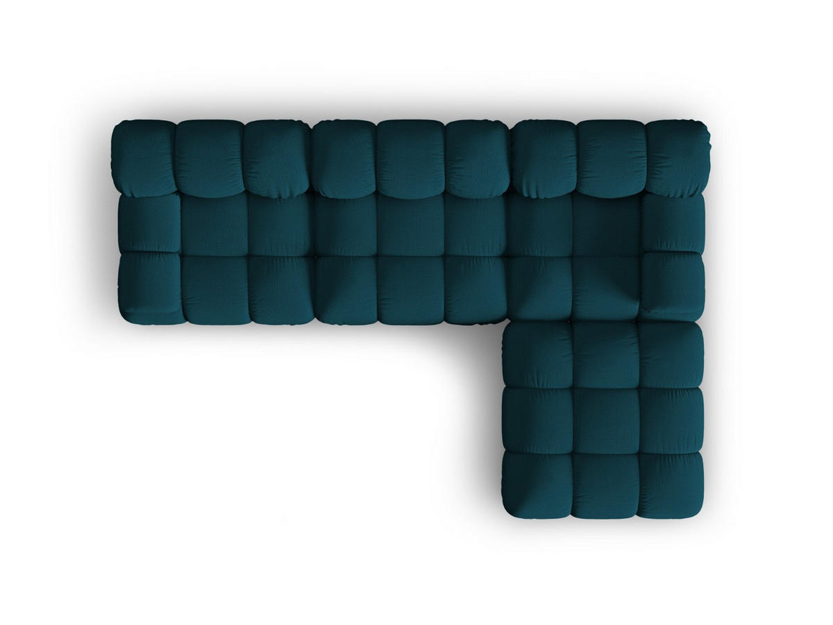 SOFA modular Bellis aus 3D-Stoff marineblau 4 Sitzplätze - Blau, Textil (188/70/282cm) - Micadoni