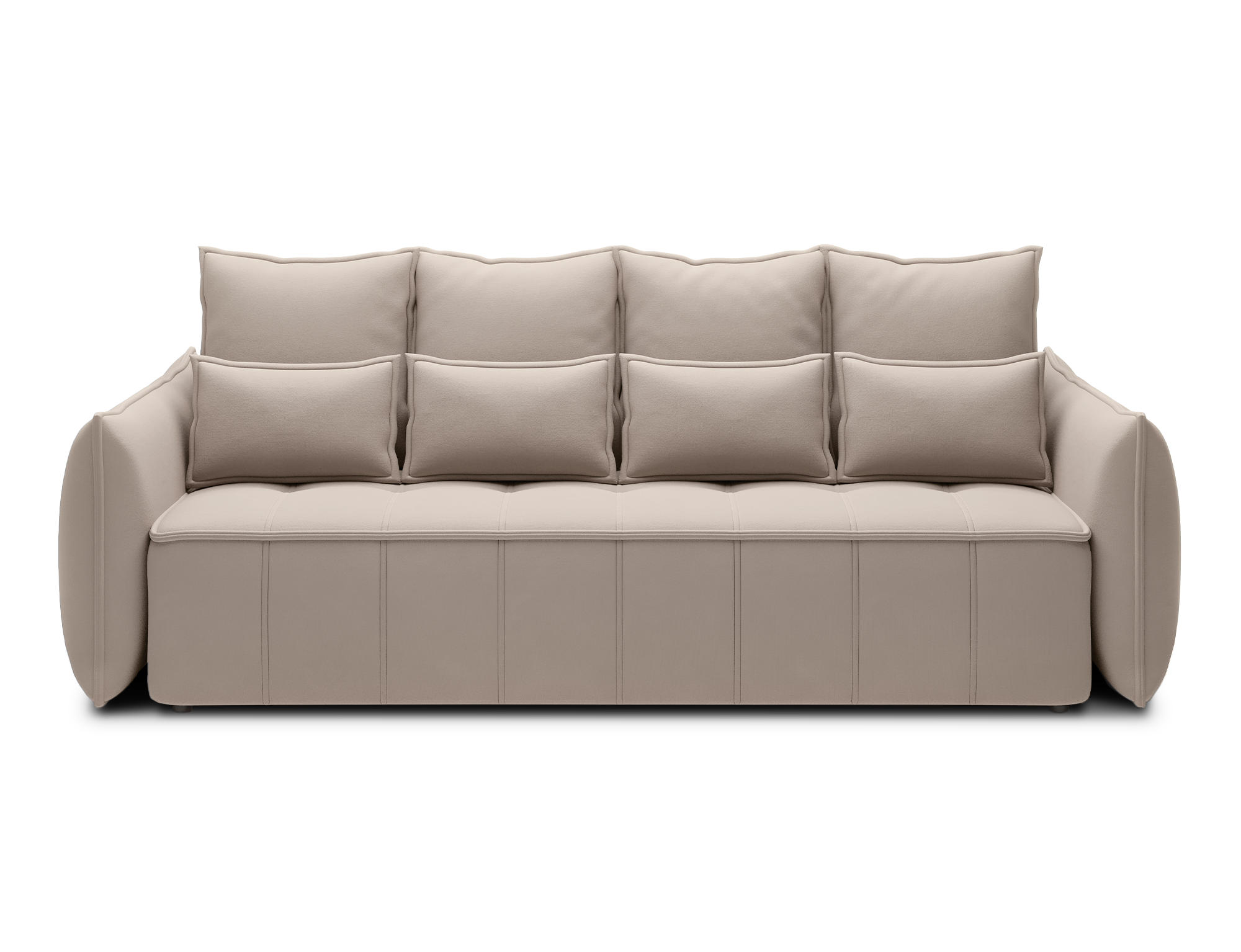 SCHLAFSOFA WELSH - Beige (SOLA 18) - Beige, Holzwerkstoff (242/94/106cm) - Möblo
