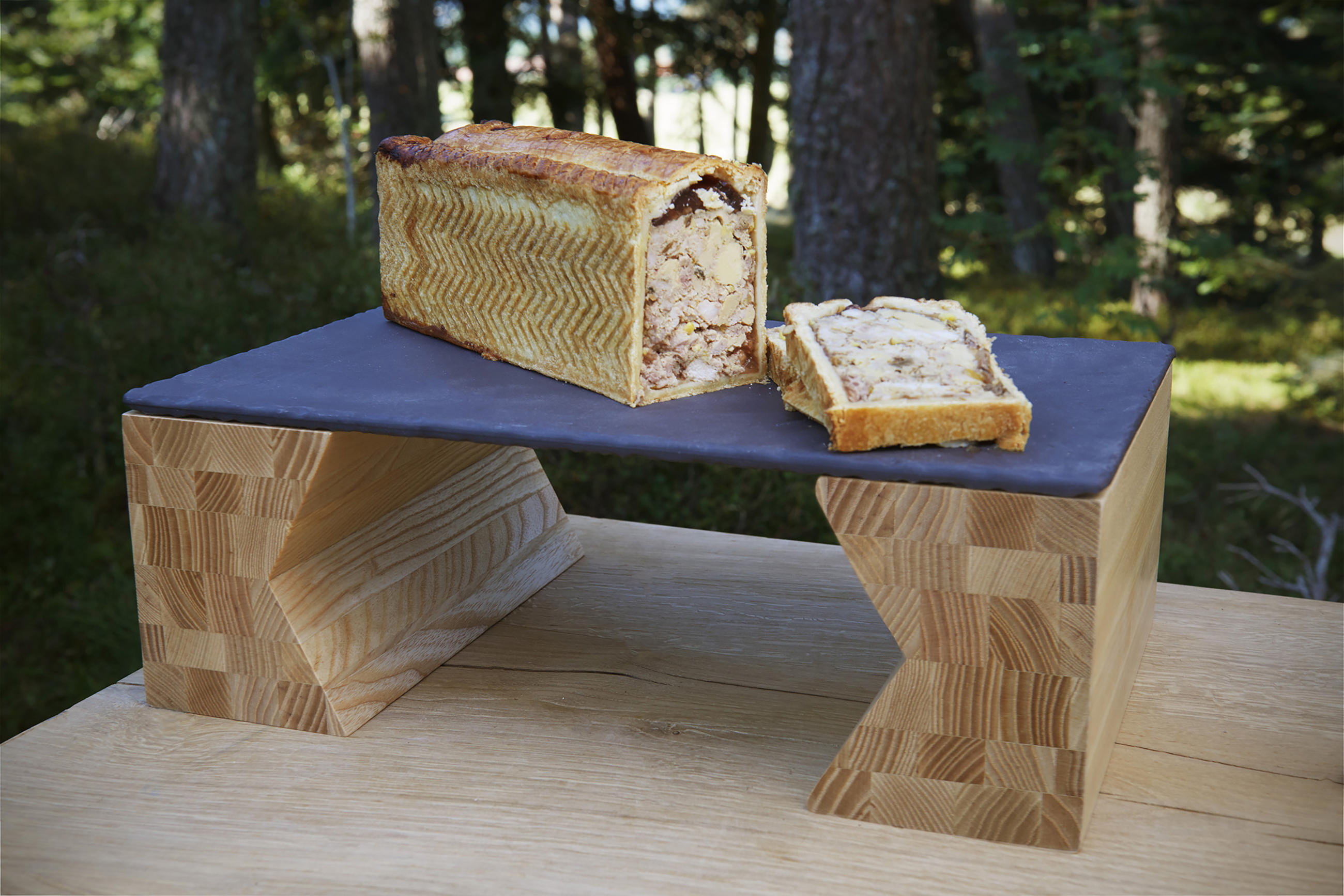 SERVIERPLATTE 30 x 20 cm RECHTECKIG Matt schiefer - Schieferfarben, Keramik (20/0.7/30cm) - Revol Porcelaine France