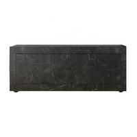 BUFFETSCHRANK mit 2 Türen und 2 Schubladen Itinial - L210 cm - Schwarz, Holzwerkstoff (43/65/210cm) - Calicosy