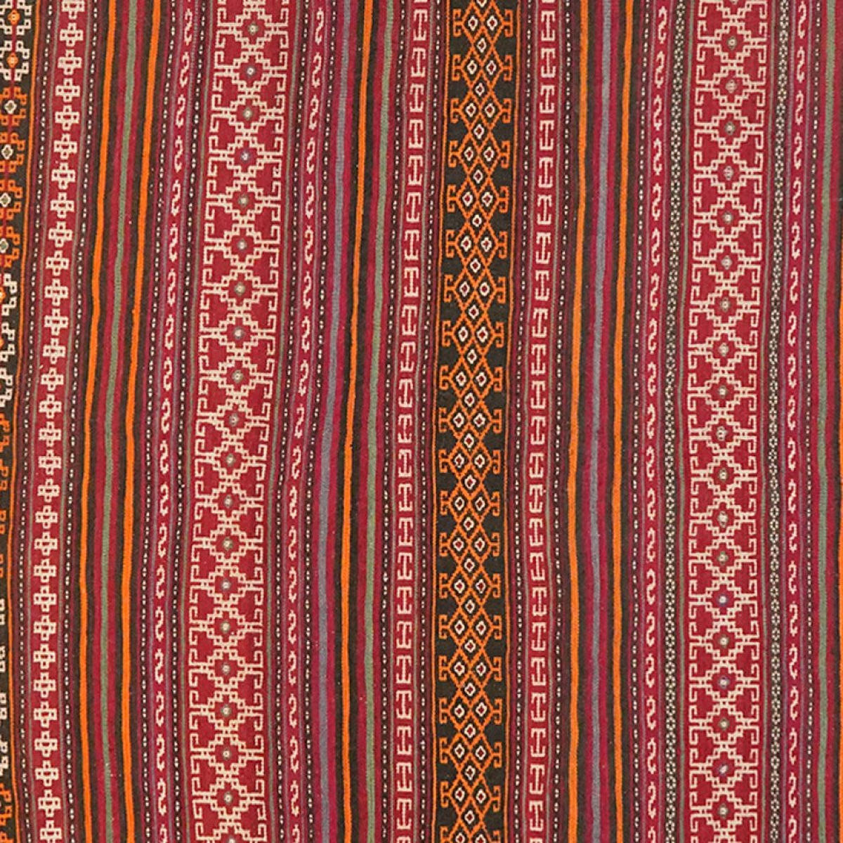 KELIM-TEPPICH handgewebt Kordi Old Bunt, Rot 277/170 cm Schurwolle - Rot/Multicolor, Textil (170/277cm) - Looma