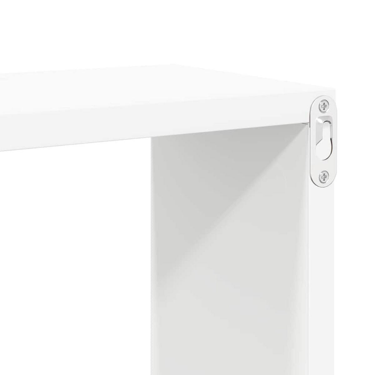 WÜRFELREGALE 2er set Weiß 30/15/30 Cm - Weiß, Holz (30/30/15cm) - vidaXL