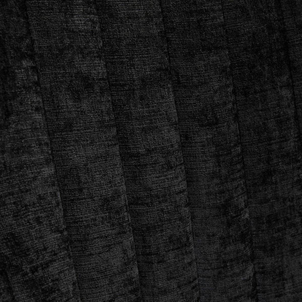 ESSZIMMERSTUHL 2er-Set aus Chenille mit Goldbeinen, Schwarz - Schwarz, Textil (65/95/50cm)