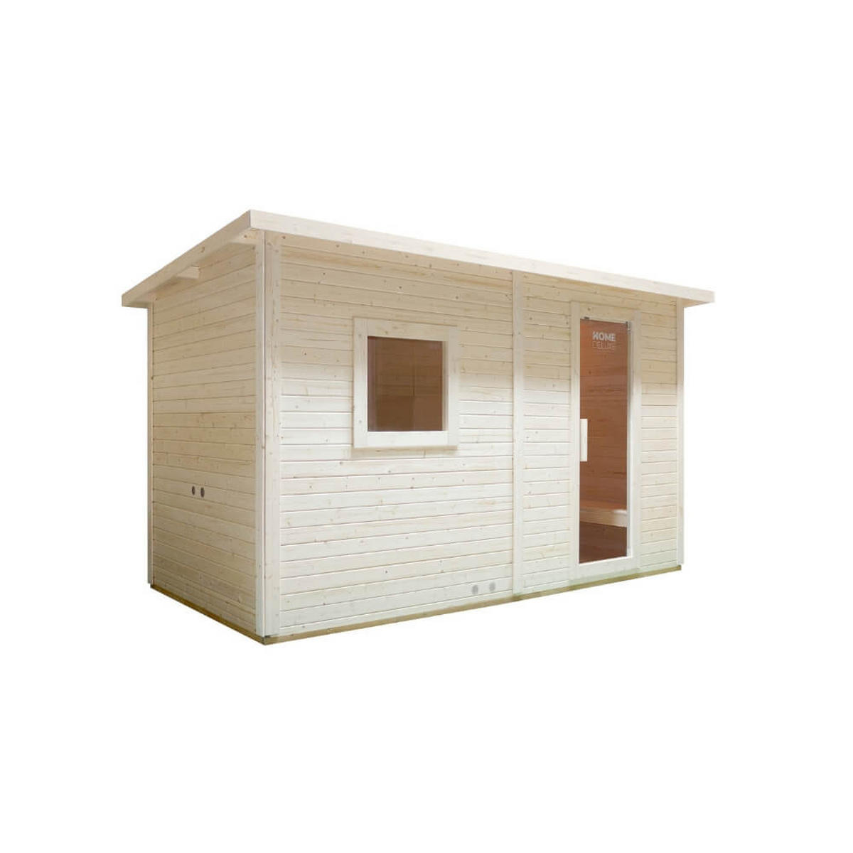 SAUNAHAUS TALO XL - XL - Braun, Holz (400/220/217cm) - Home Deluxe