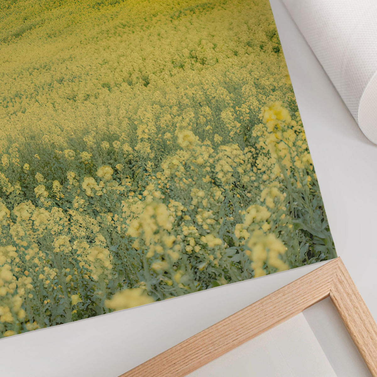 POSTER - 42x59 cm - digitalPhoto - Einsamer Baum - Gelb, Textil (42/59/0.1cm) - TULUP