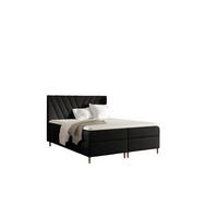 BOXBETT Espen Premium überlänge - Schwarz, Holzwerkstoff/Textil (180/220cm) - Fun Möbel