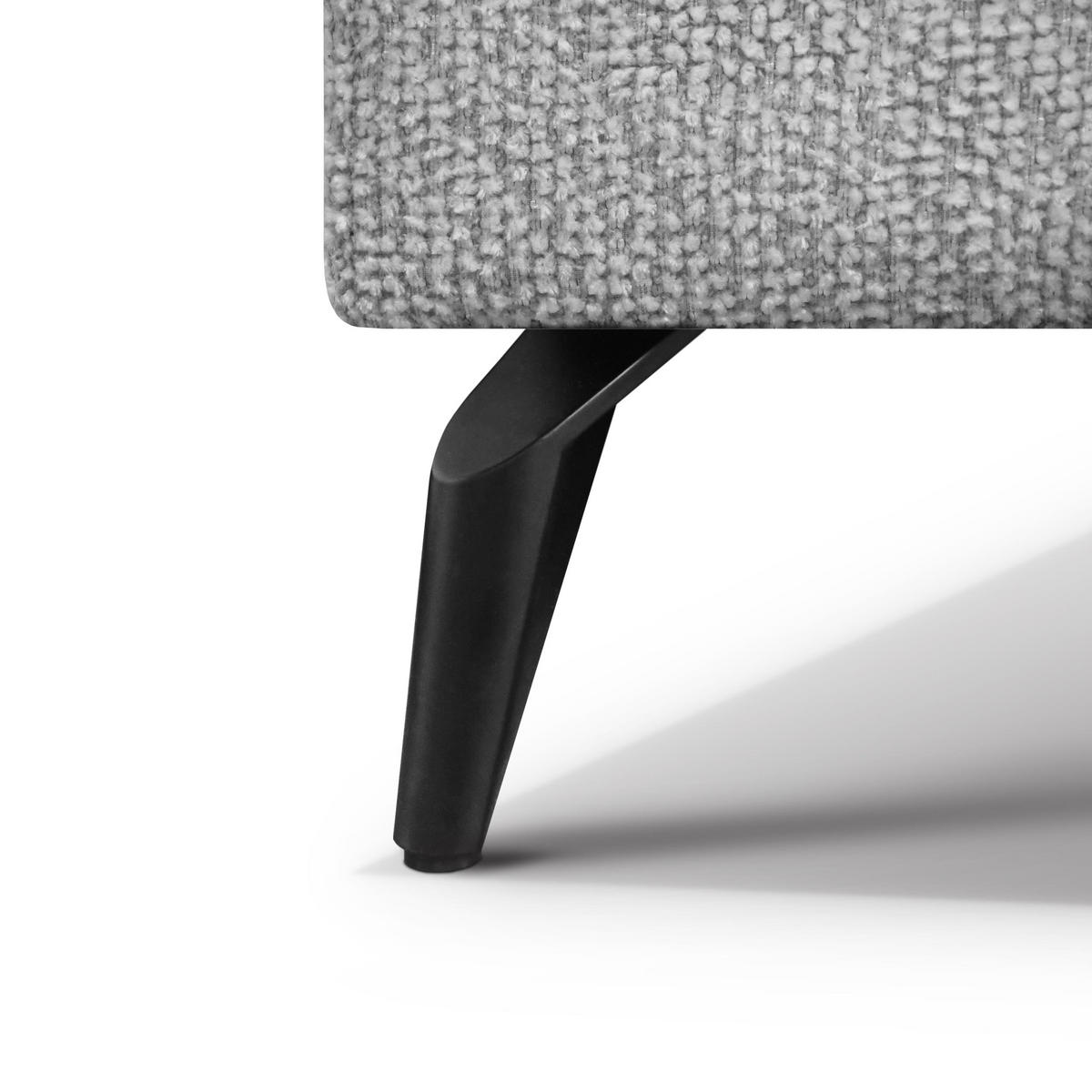 ECKSCHLAFSOFA Mellow mit Bettkasten, Grau, rechts - Schwarz/Grau, Textil (270/205cm) - Beautysofa