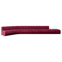 ECKSOFA modulares Sofa Brilo-L3 - 562x174x70 cm Bordeauxrot - Bordeaux, Holzwerkstoff/Textil (562/174cm) - ALTDECOR