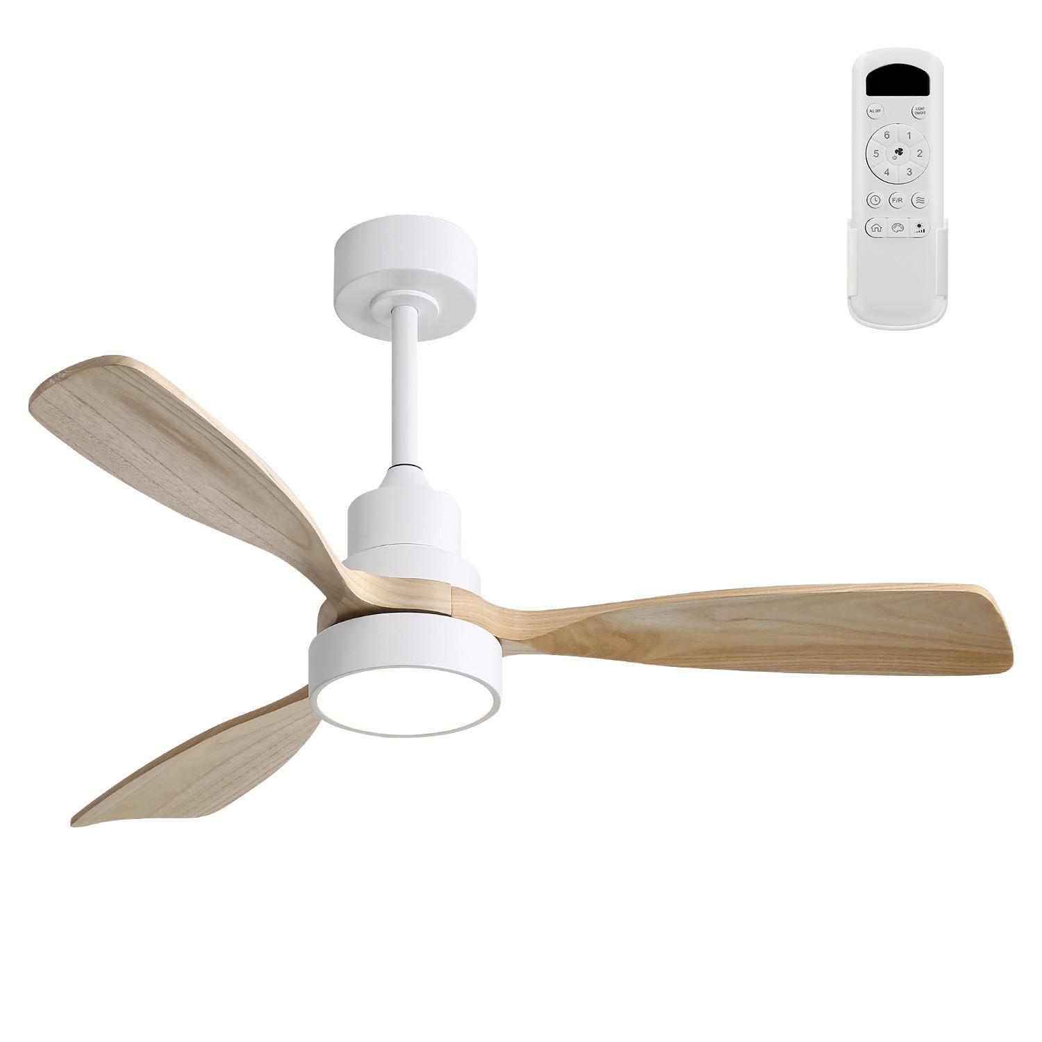 ComfortXL Deckenventilator Weiß 122x32.8x122 cm