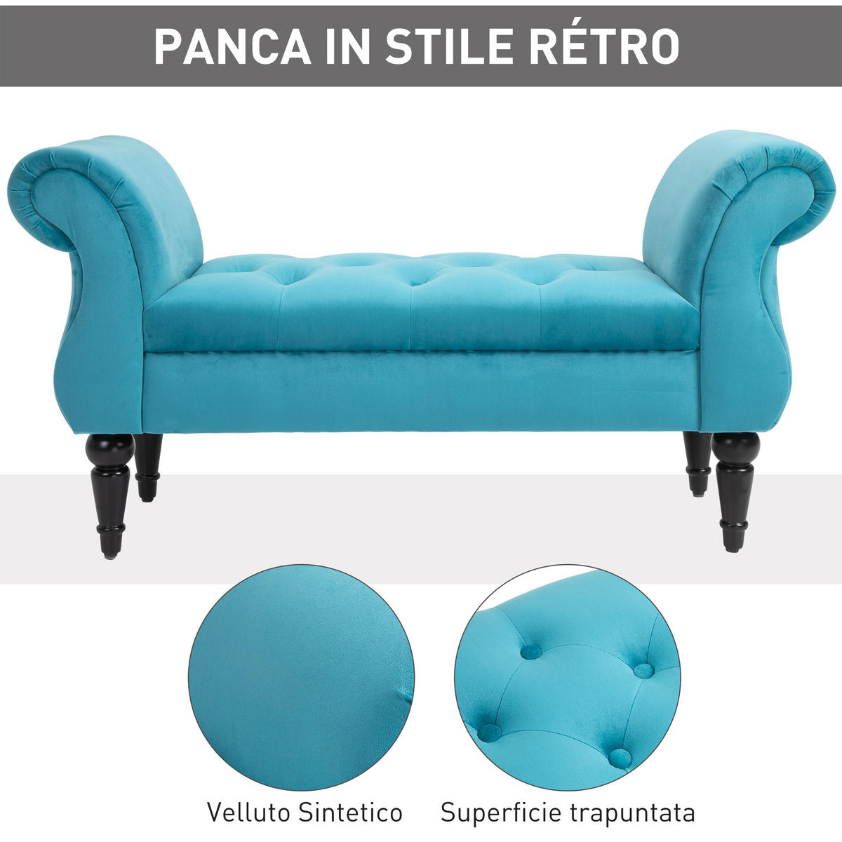 SITZBÄNKE Blau 1 Stück - Blau, Kunststoff (117/58/40cm) - GiPP