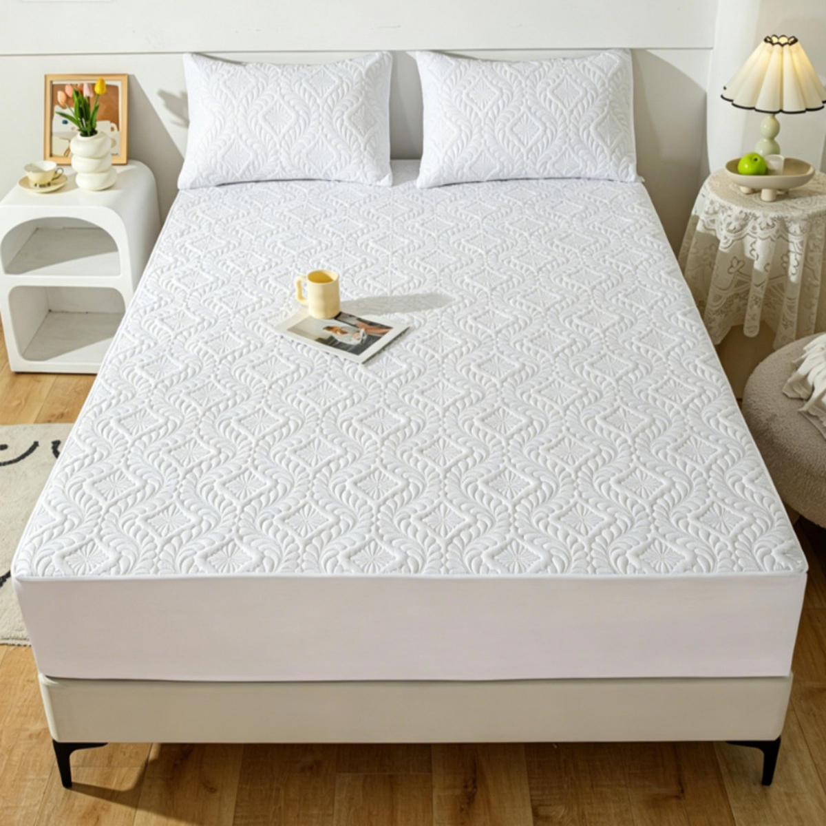 BETTWÄSCHE,GEWASCHENE Baumwolle, Weiß, 150 x 200 x 30 cm - Weiß, Textil (150/200cm) - Weltevree