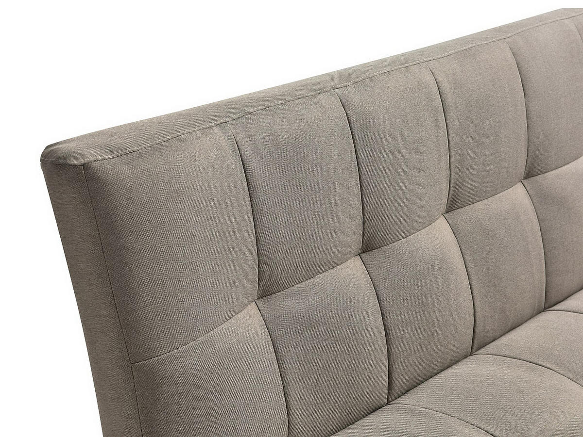 SCHLAFSOFA - 3 Personen - stoff - taupe Esteban - Taupe, Textil (182/87/97cm) - Vente-Unique