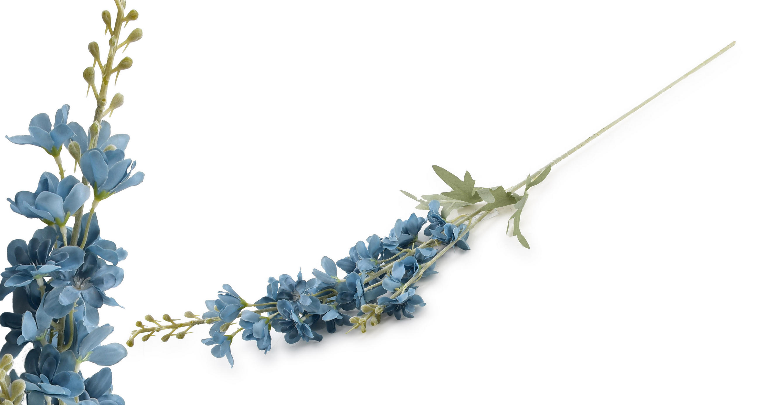KUNSTBLUME Virdis Stockrose Blau 88/88/88 cm Kunstoff - Dunkelblau, Kunststoff (88cm) - Mondex