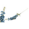 KUNSTBLUME Virdis Stockrose Blau 88/88/88 cm Kunstoff - Dunkelblau, Kunststoff (88cm) - Mondex