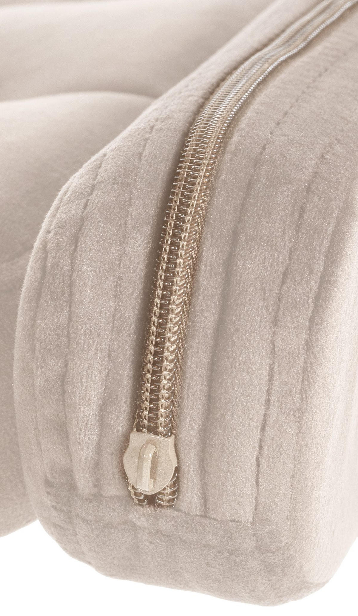 BARHOCKER Samt creme - Creme/Weiß, Textil (62/103/55cm) - CLP