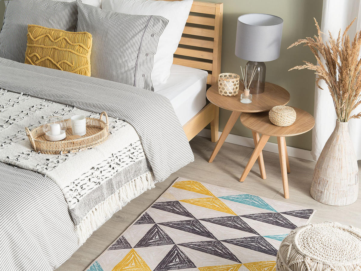 KURZFLOR-TEPPICH Kalen 150/80 cm - Multicolor, Kunststoff (80/150cm) - Beliani