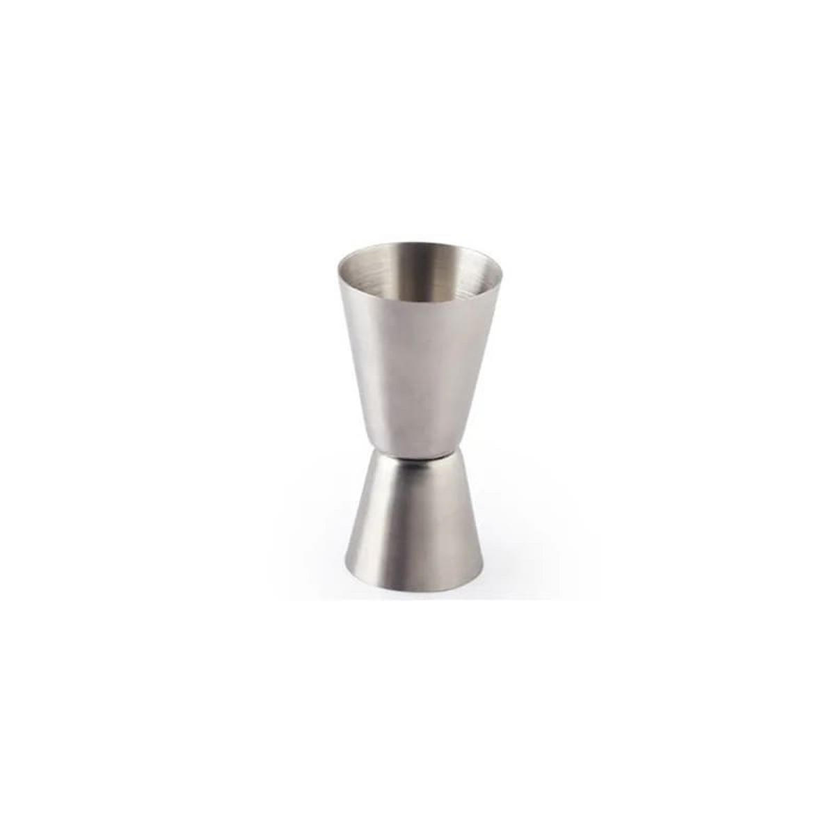 MESSBECHER Cocktail, Edelstahl, 30/50 ml - Silberfarben, Metall (4.2/8.8/4.2cm) - ich-zapfe
