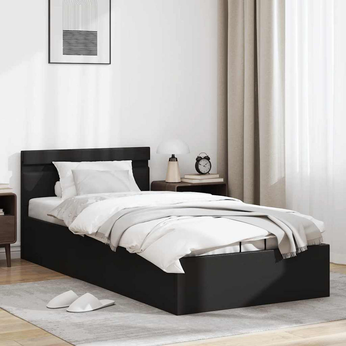 METALLBETT Janning 97/212 cm - Schwarz, Metall (90/200cm) - Nettlife