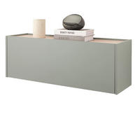 HÄNGESCHUHSCHRANK in Salbei Grün mit Eiche, Flurkommode Hängeschrank, 100 cm - Salbeigrün/Eichefarben, Holz/Holzwerkstoff (100/35/30cm) - Furn.Design