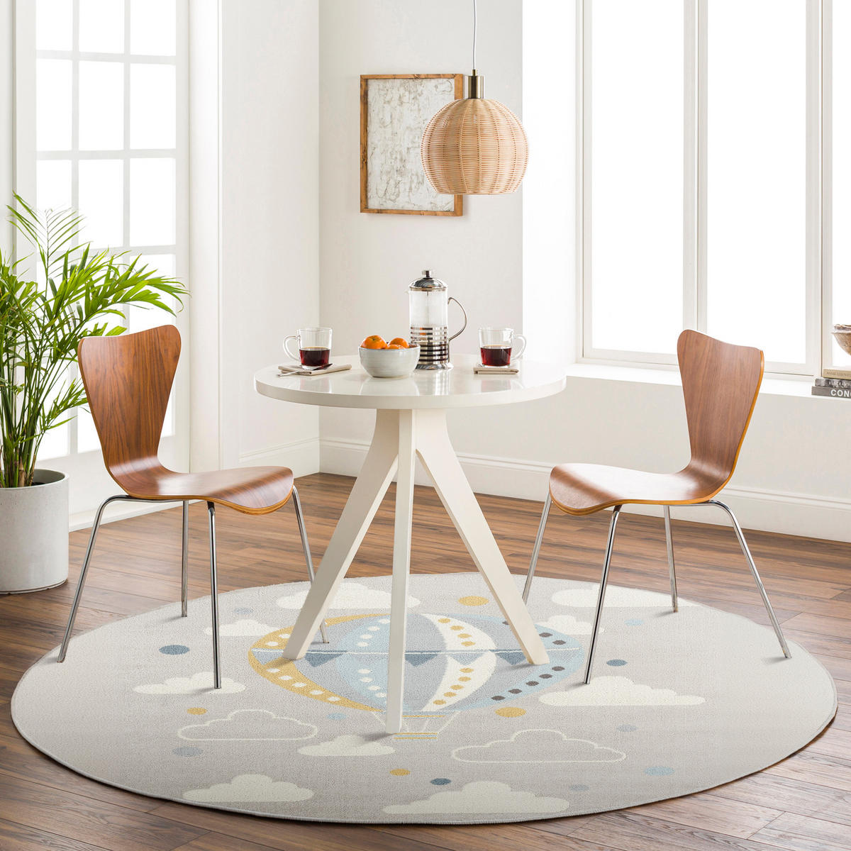 KINDERTEPPICH Ø 160 cm Mehrfarbig - Multicolor, Textil (160/160cm) - LIVABLISS