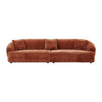 SOFA ohne Schlafmöglichkeit - 4 Personen - Stoff - Terracotta - - Terracotta, Textil (320/80/108cm) - Vente-Unique