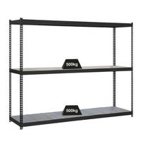 SCHWERLASTREGAL METAL BEAST THREE | HxBxT 200x210x90cm | Fachlast 500kg | Anthrazit - Anthrazit, Metall (210/200/90cm) - PROREGAL